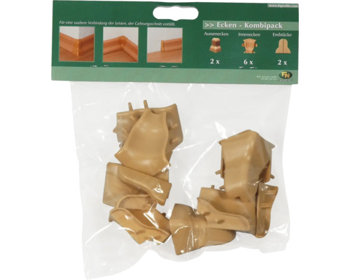 Hoekset eiken 38,5/18,5 10 stuks