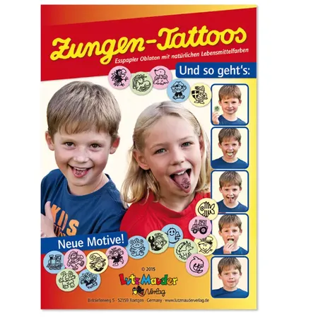 Lutz Mauder Zungentattoo,1 Beutel zu 10 Zungentattoos