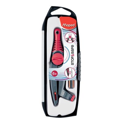 Maped Stop & Safe - Coffret compas à bague 2 pièces