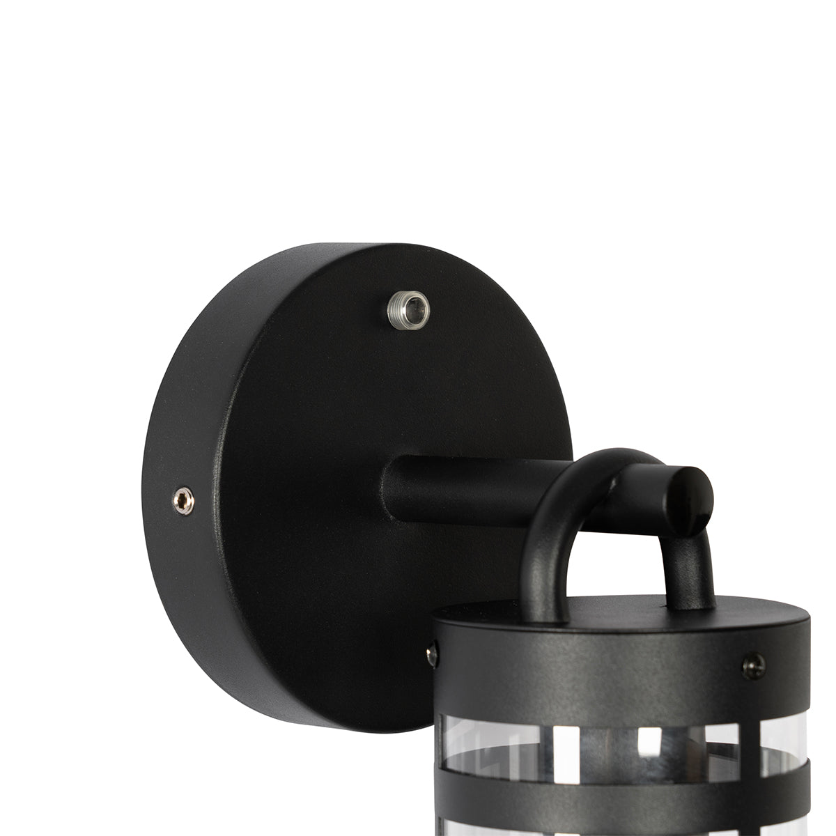QAZQA Buiten wandlamp zwart IP44 met schemersensor - Ruben