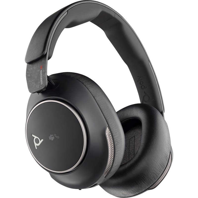 HP Poly Micro-casque Poly Voyager Surround 80 UC USB-C certifié Microsoft Teams + adaptateur USB-C/A