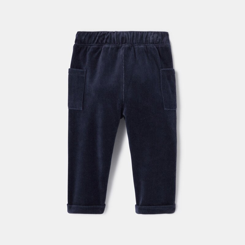 Pantalon en velours côtelé bleu bébé garçon Absorba Bleu
