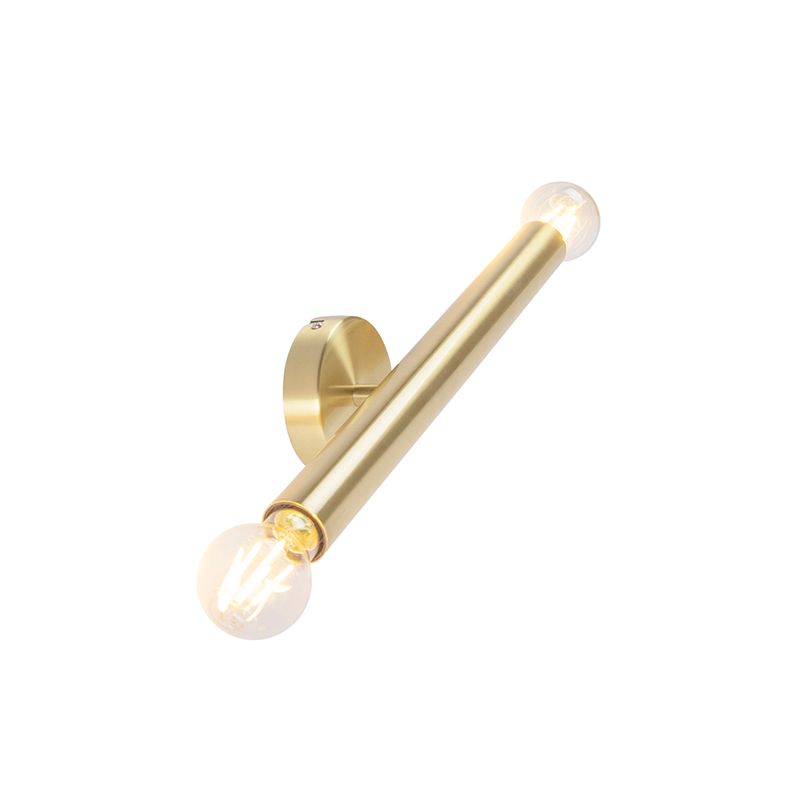 Hotel Chique wandlamp goud 2-lichts -Tubi