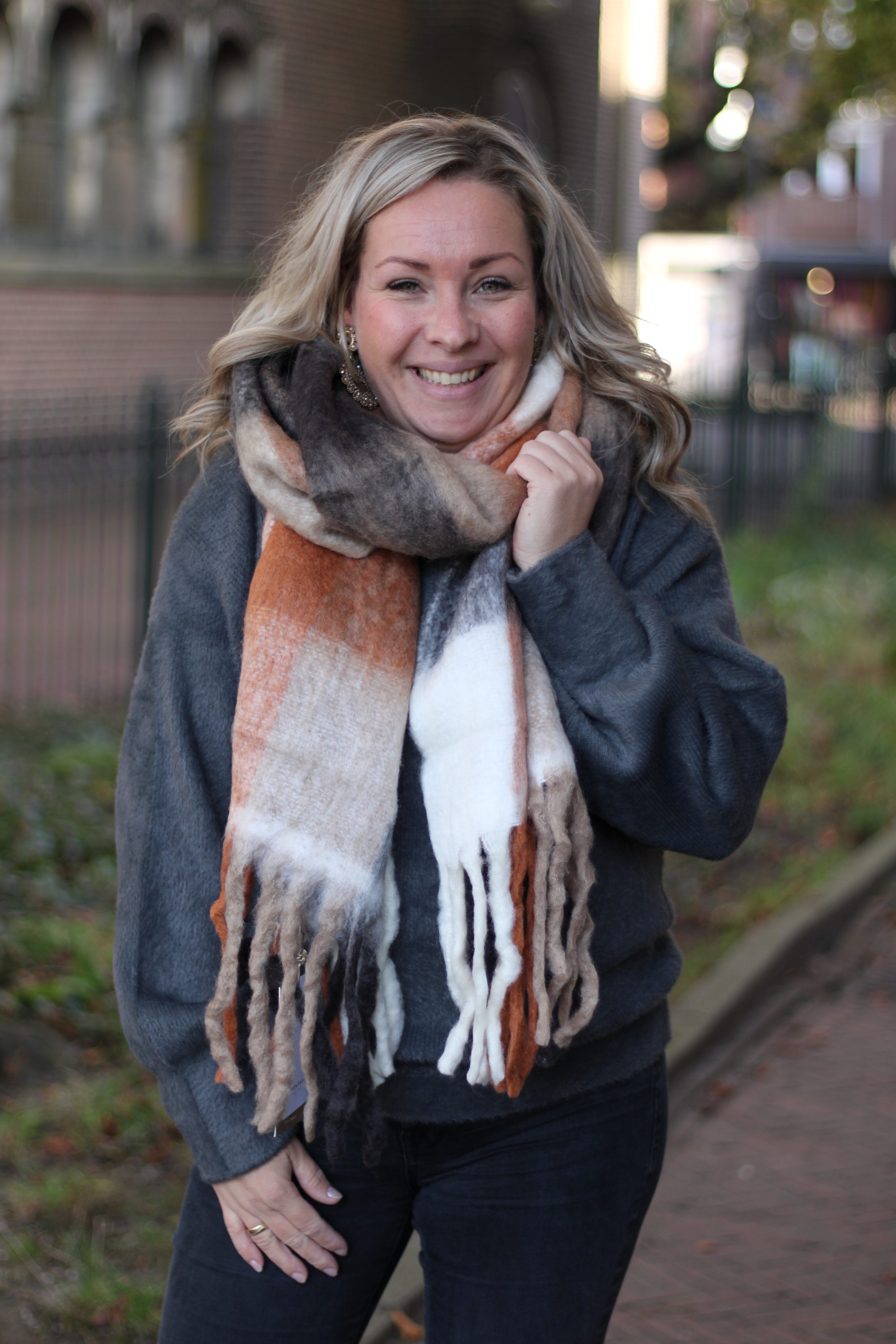 Rino & Pelle - Mavy Scarf - Russet Check