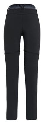 Pantalon Convertible Femme Salewa Pedroc Durastretch Noir