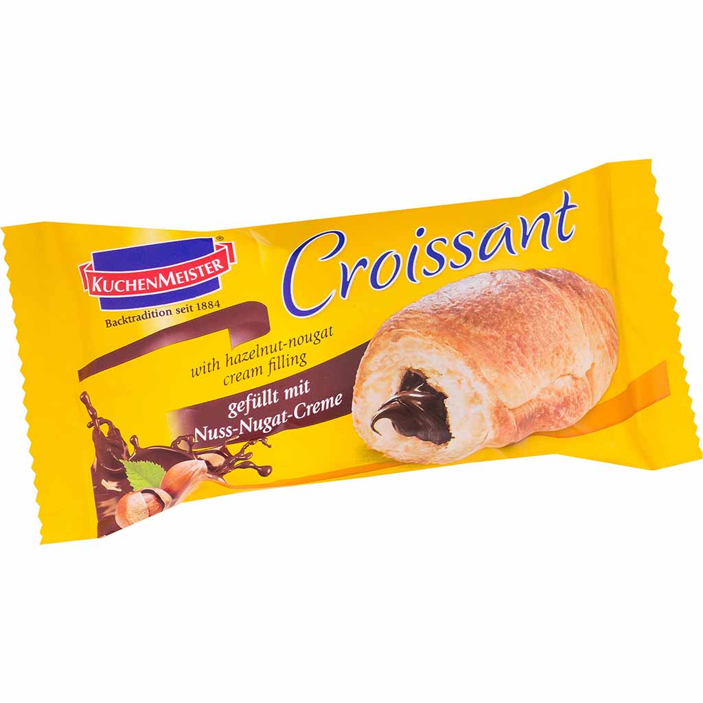 18x Kuchenmeister Croissant Nuss-Nougat-Creme á 48g=864g MHD:6.2.25