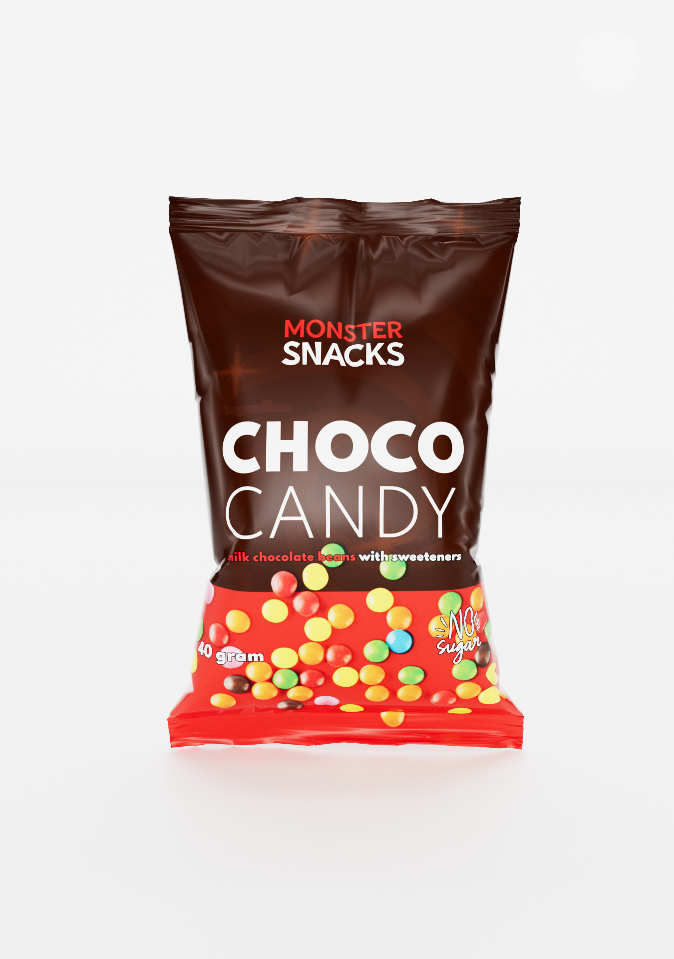 Monster Choco Beans 24x40g - uten tilsatt sukker