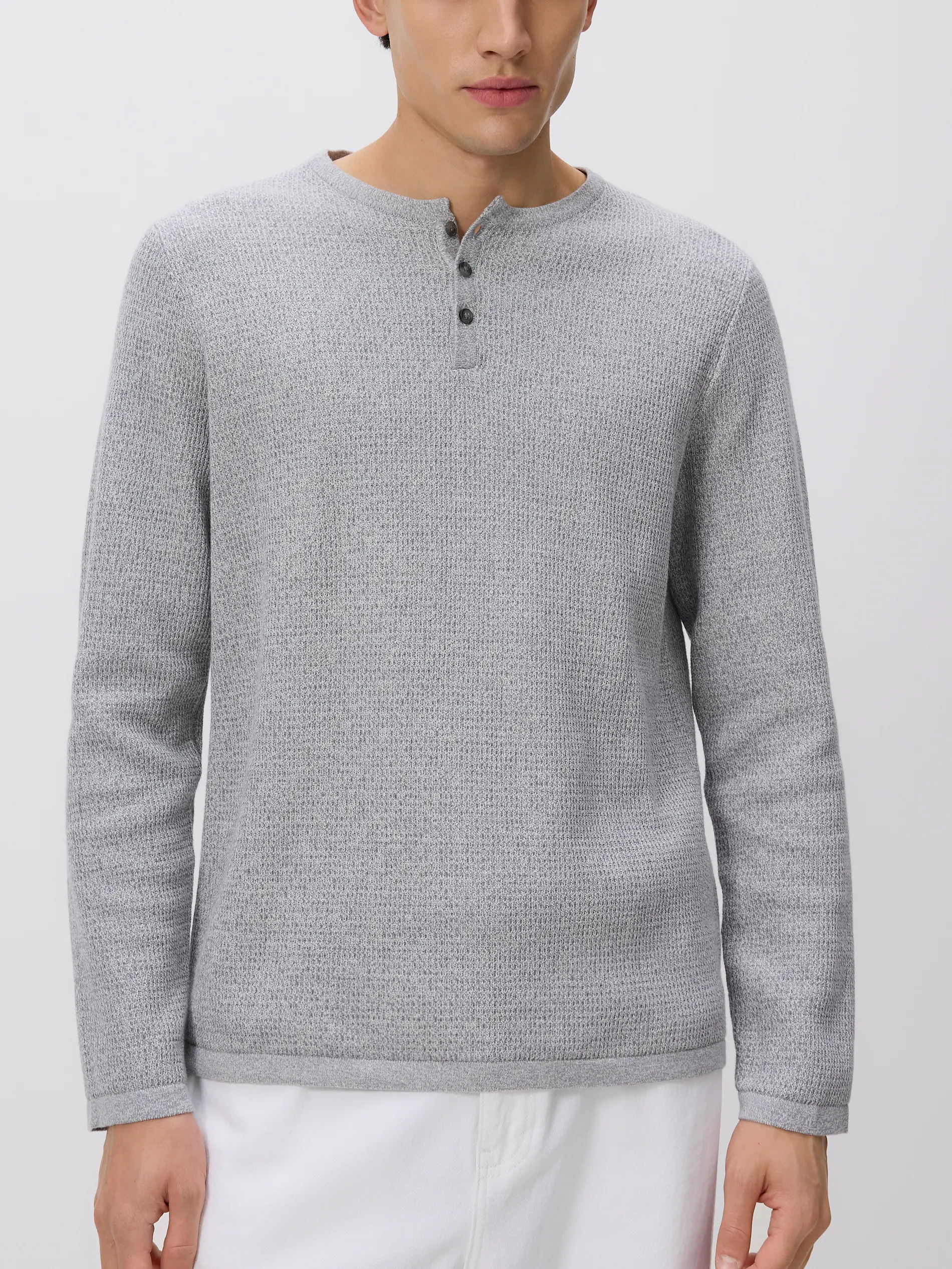 Pullover aus strukturierter Baumwolle
