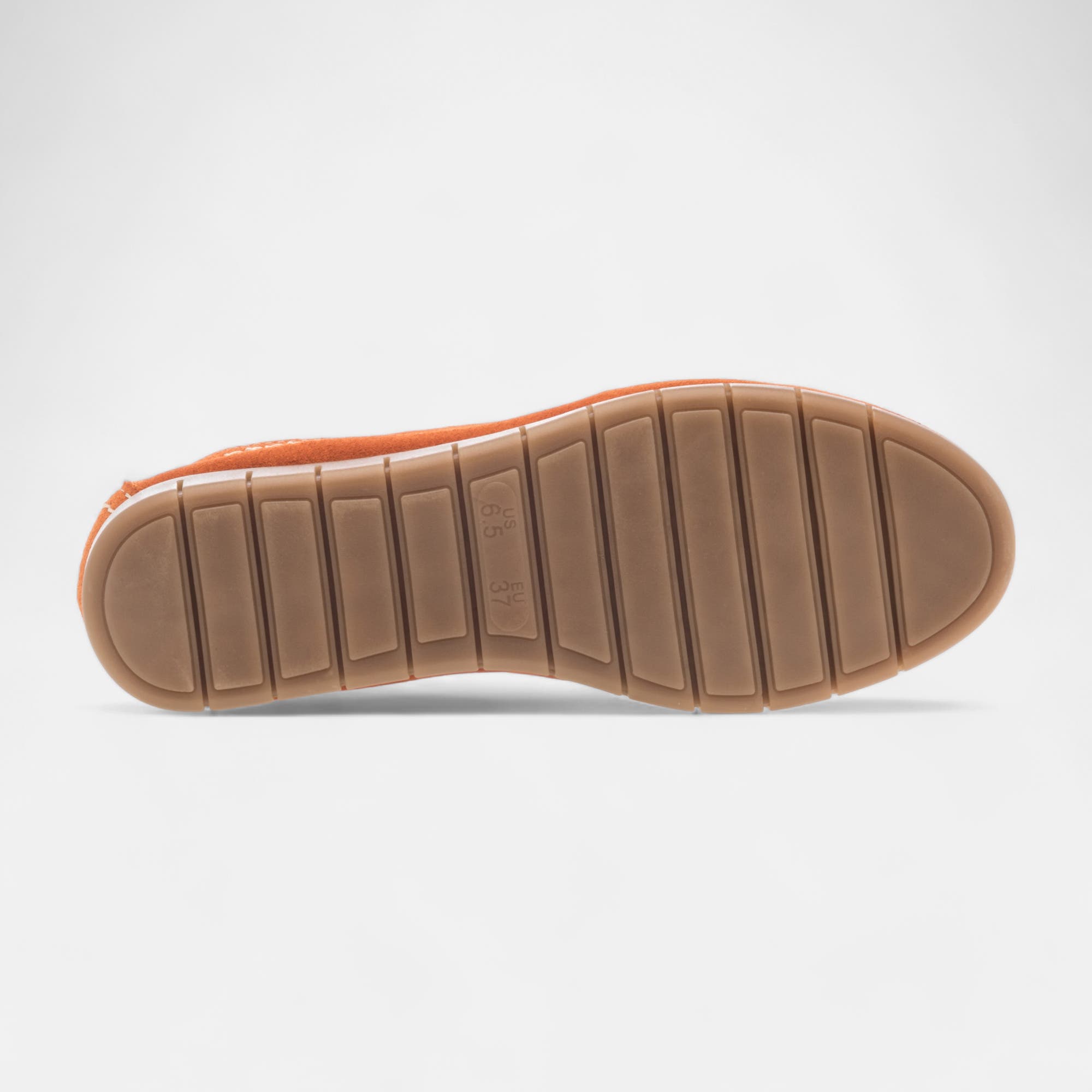 Mocassins Femme en cuir orange