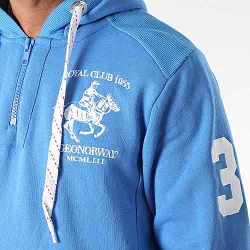 Sweat Capuche Folton Bleu Roi