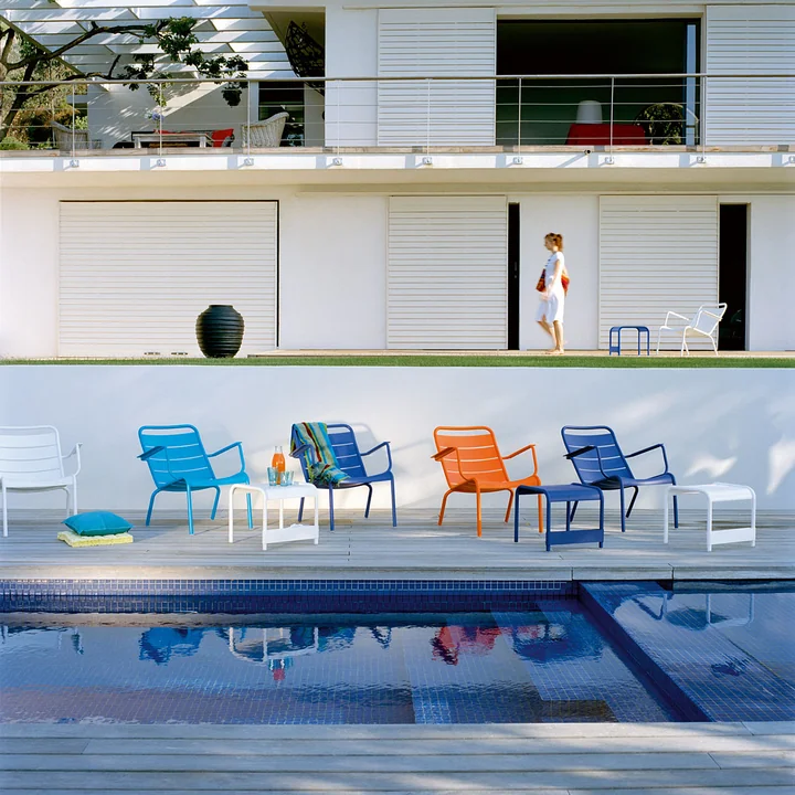Fermob - Luxembourg Tiefer Sessel, maya blue