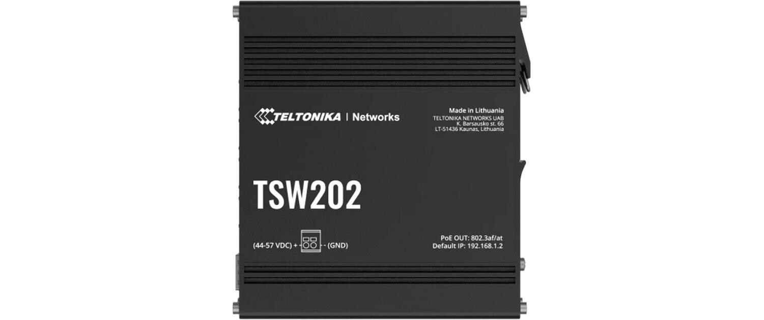 Rail PoE+ Switch TSW202 10 Port<br>Industrial Managed PoE+ Switch