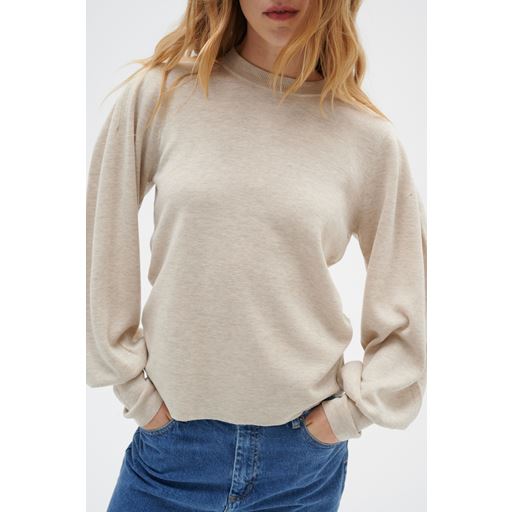 InWear SammyIW Striktrøje, Simply Taupe Melange, M
