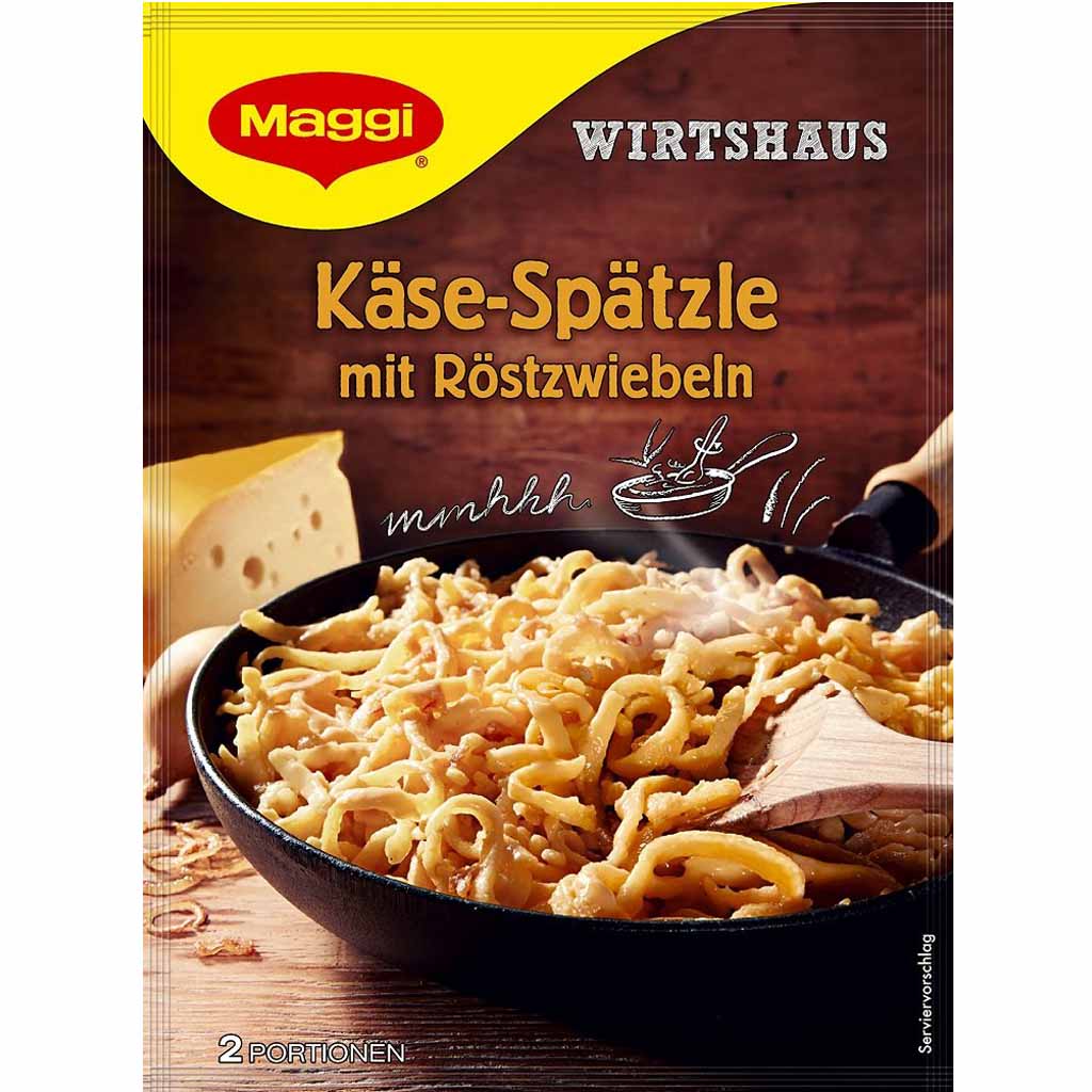 Maggi Wirtshaus Käse-Spätzle mit Röstzwiebeln 119g MHD:30.10.25