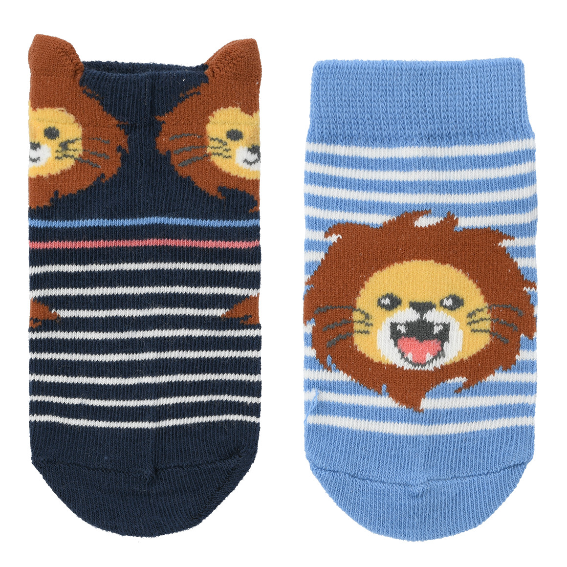 Topomini 3 Paar Baby Sneaker-Socken im Set dunkelblau / blau / hellrot