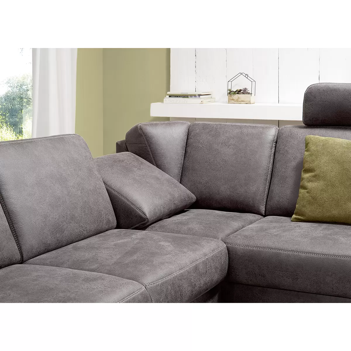 Wohnlandschaft Visconti 252 x 120 Anthrazit