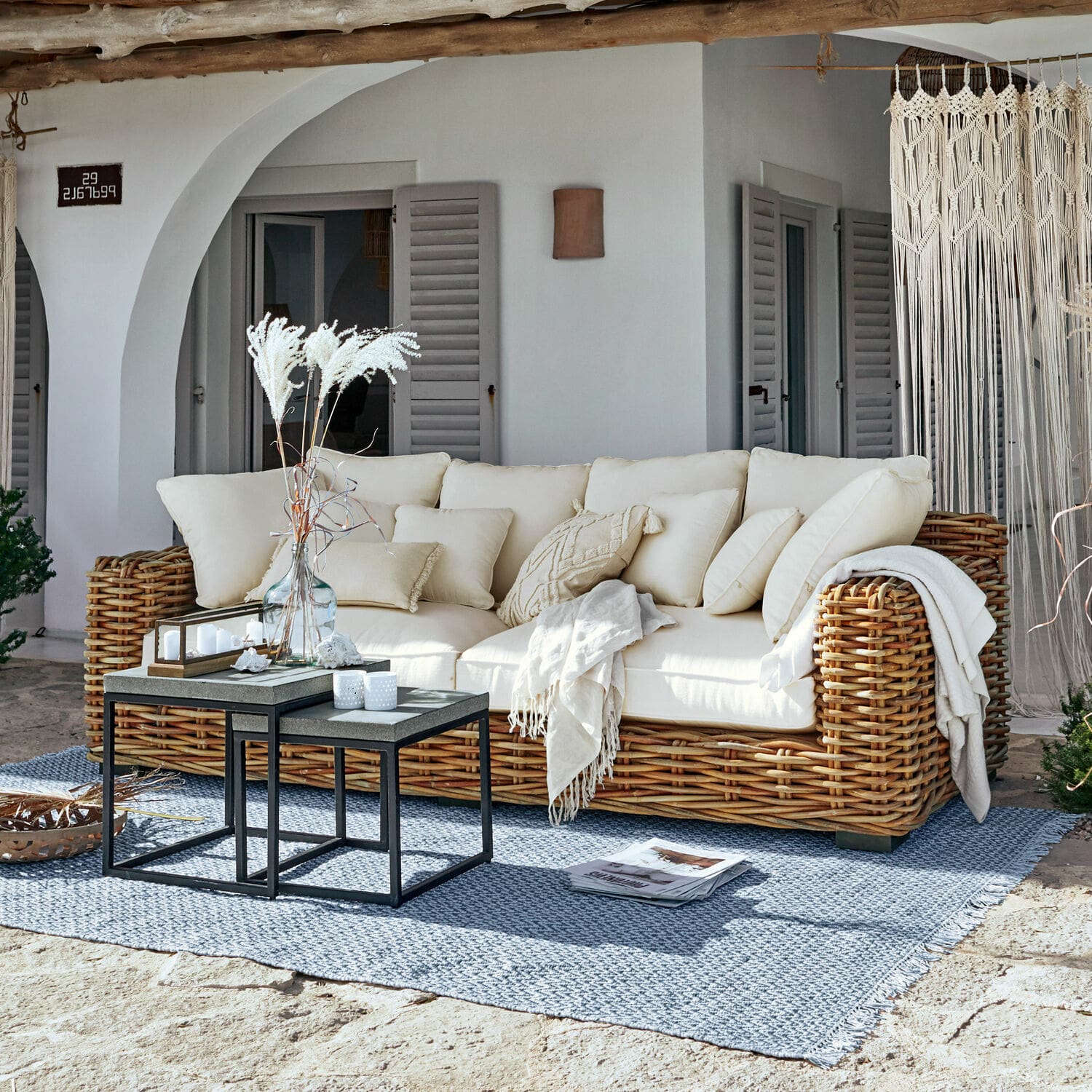 Sofa Rimini braun/creme