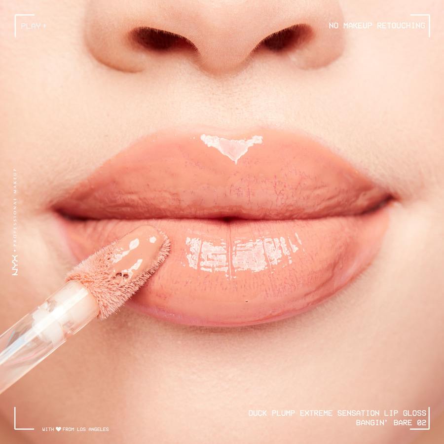 NYX Professional Makeup Duck Plump Lip Lacquer Bangin' Bare 02 7ml