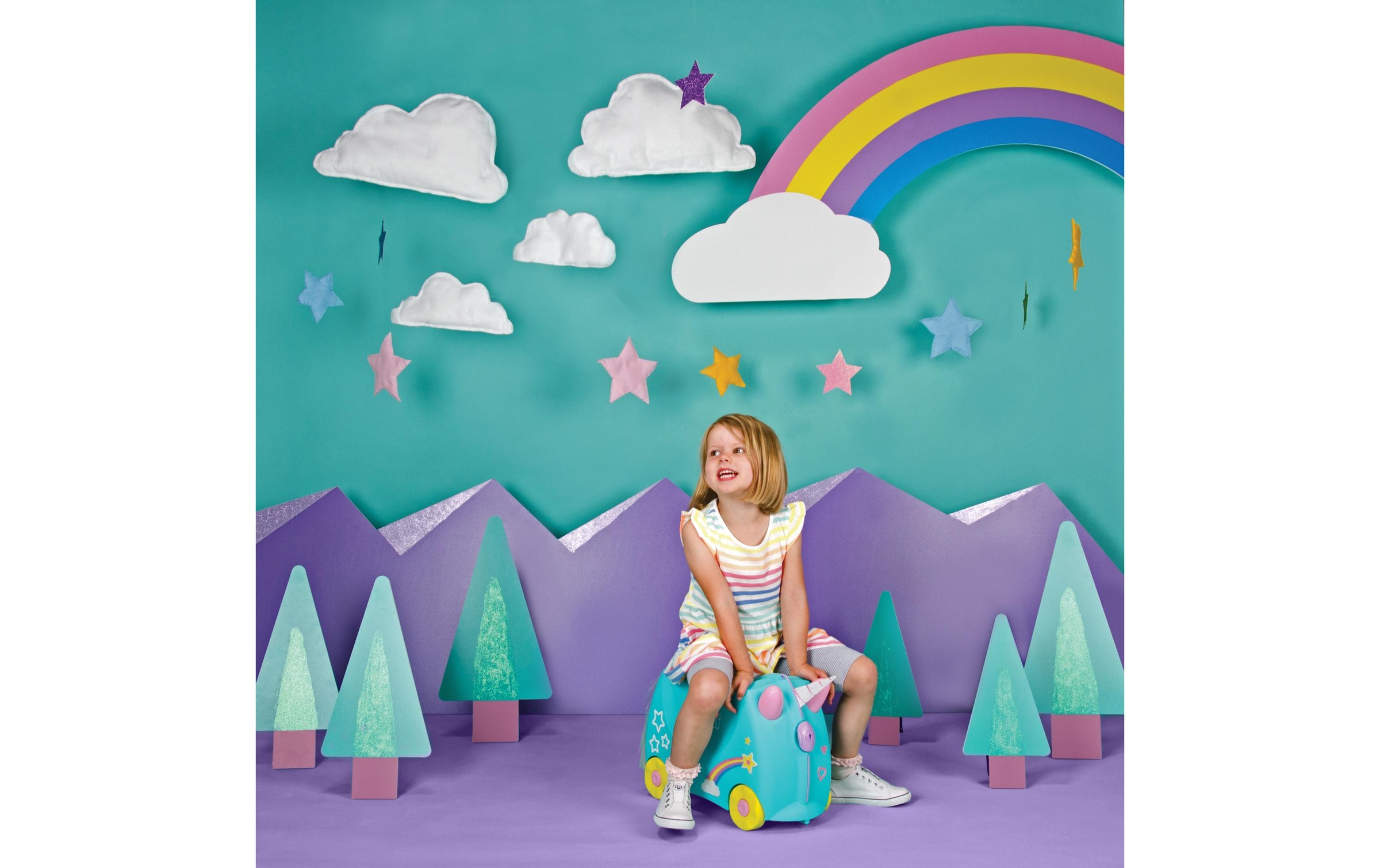 TRUNKI Trolley »Einhorn Una« 4 Rollen