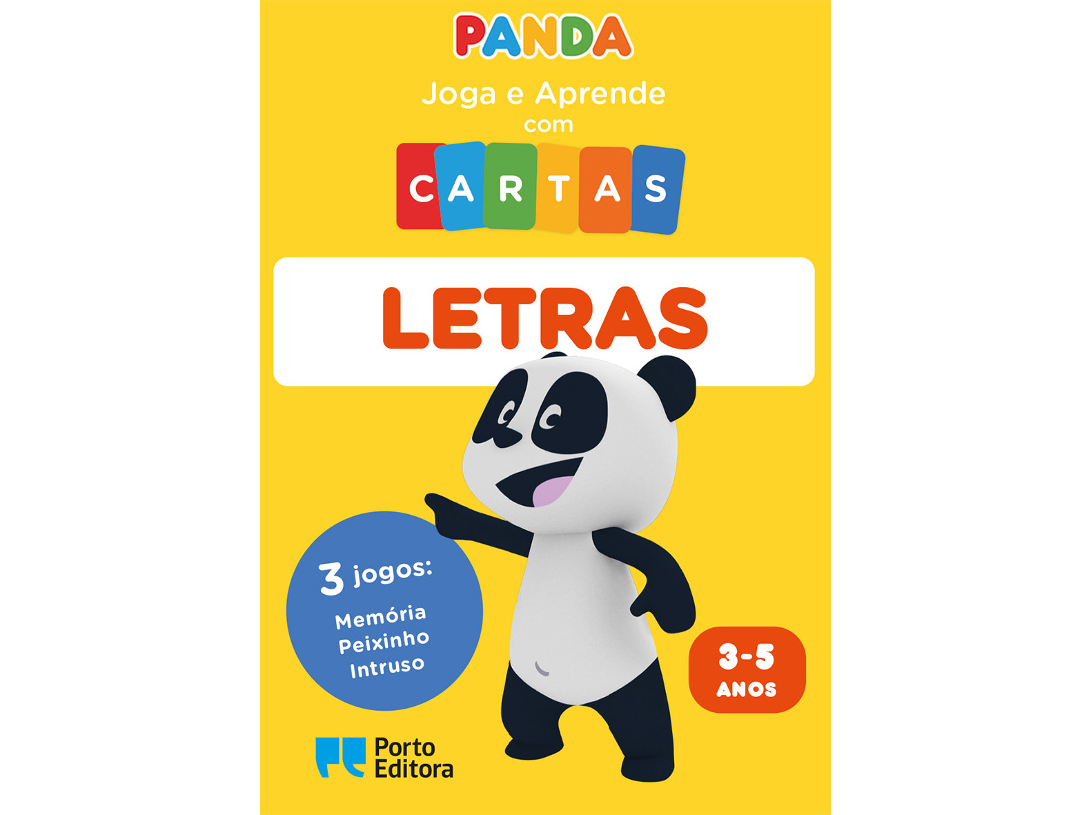 LIVRO CANAL PANDA JOGA E APRENDE COM CARTAS - LETRAS