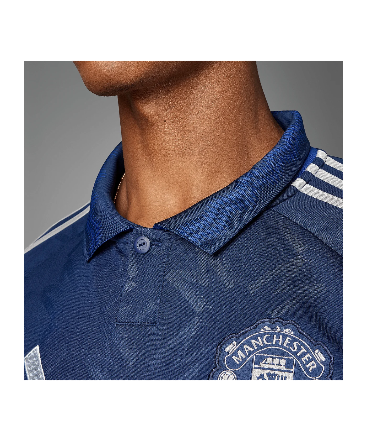 adidas Manchester United Trikot Away 2024/2025 Blau