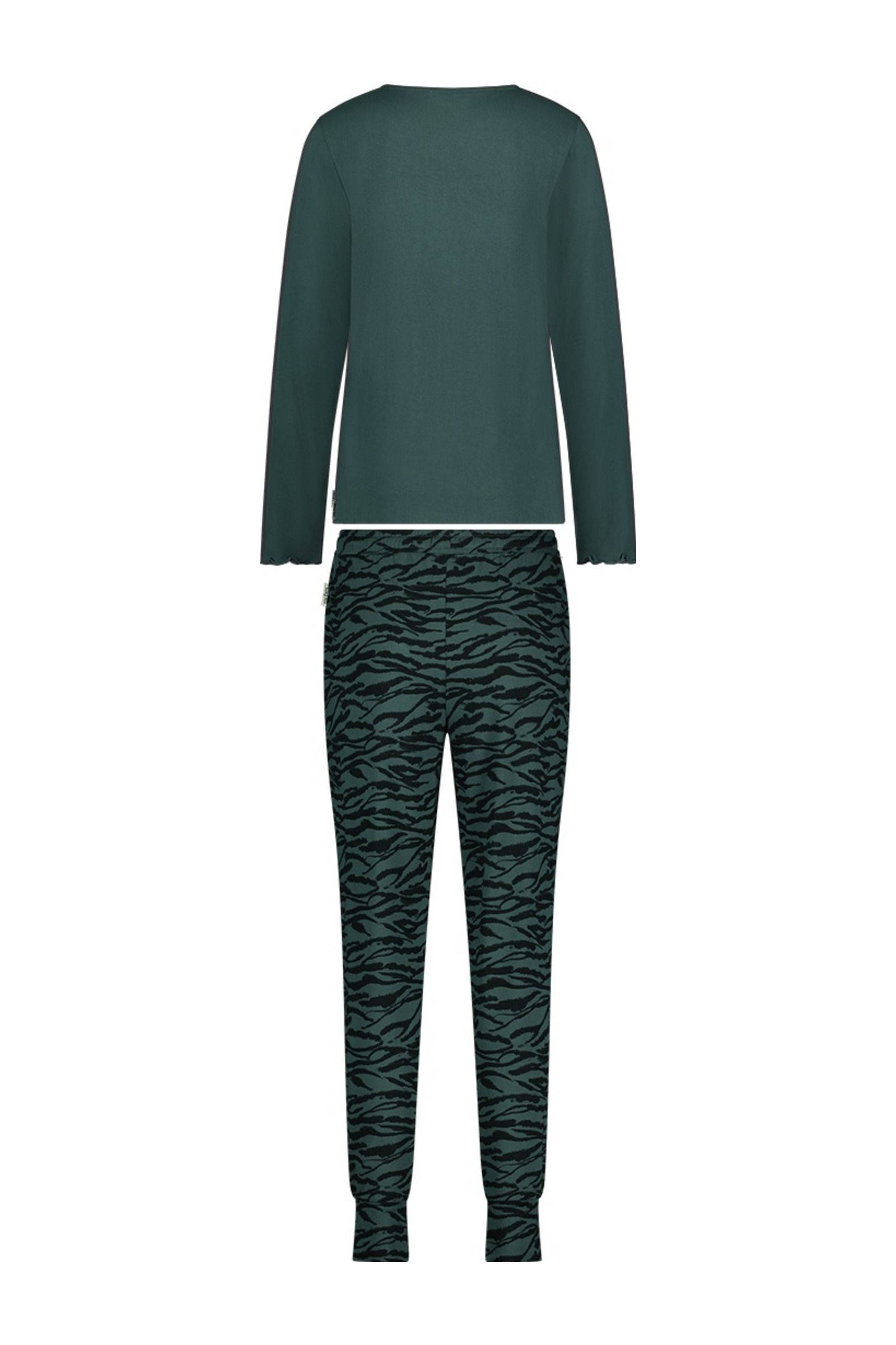 ten Cate pyjama donkergroen/donkergrijs