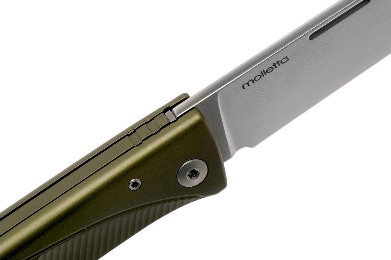 LionSteel Thrill green aluminum integral slipjoint zakmes