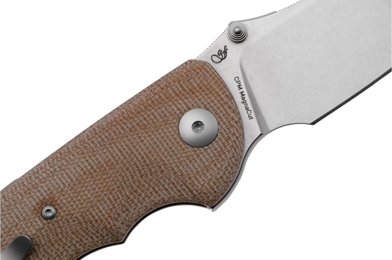 Viper Moon V6010CN MagnaCut, Natural Canvas Micarta, zakmes