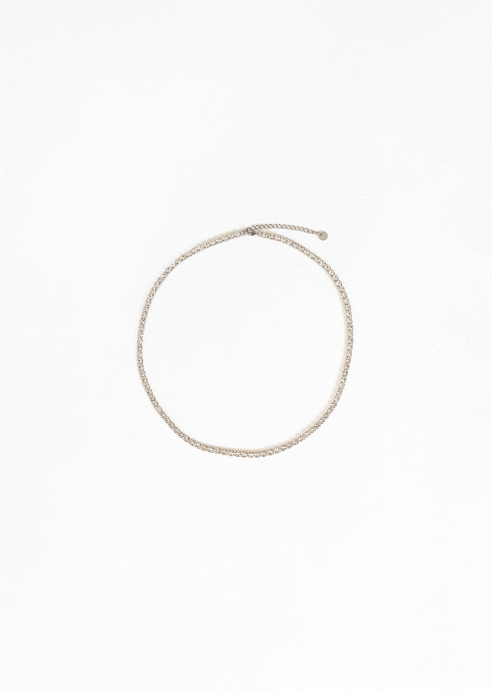 Tyla tennis ketting zilver