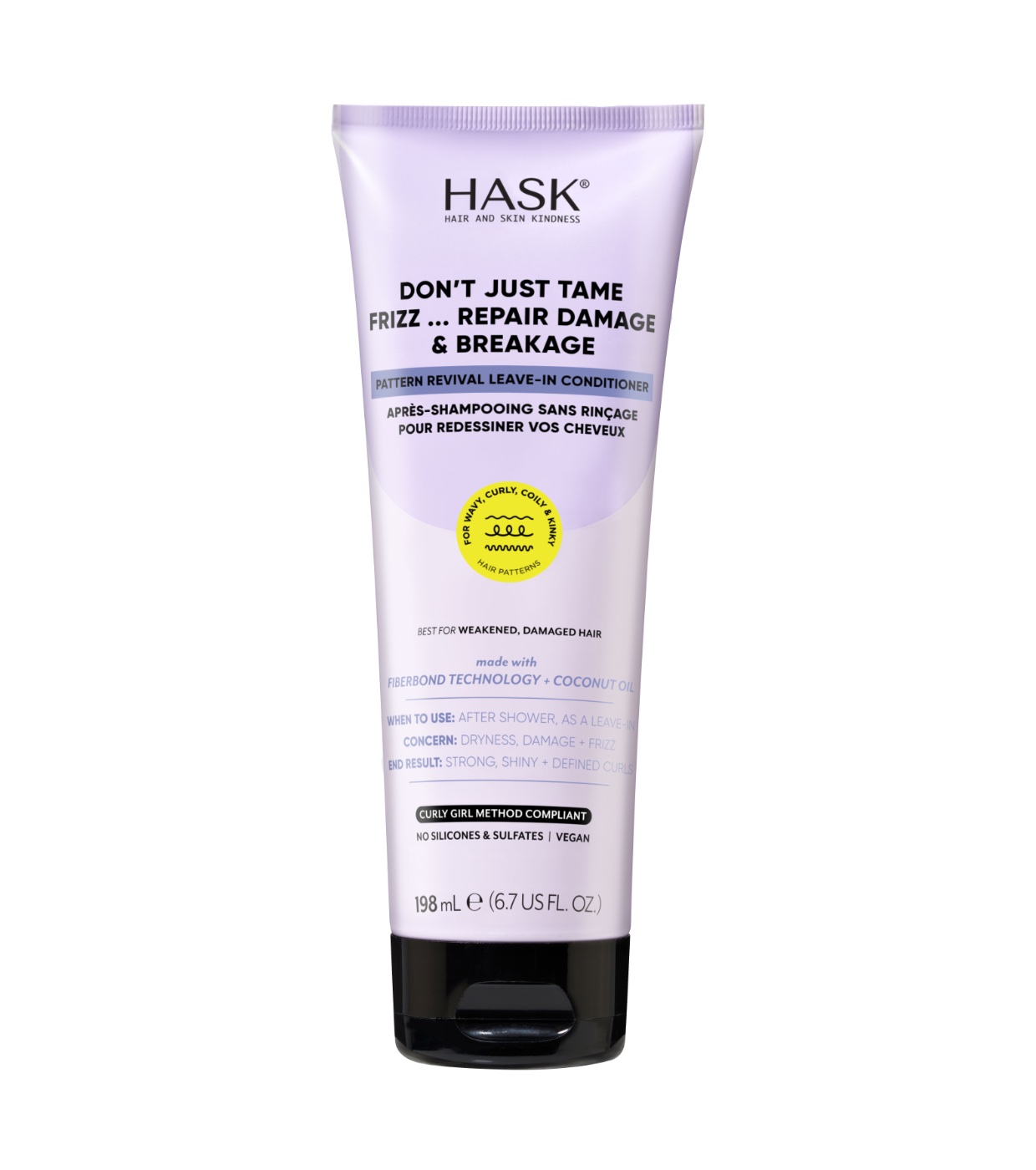 Hask - *Texture Solutions* - Condicionador sem enxágue anti-frizz