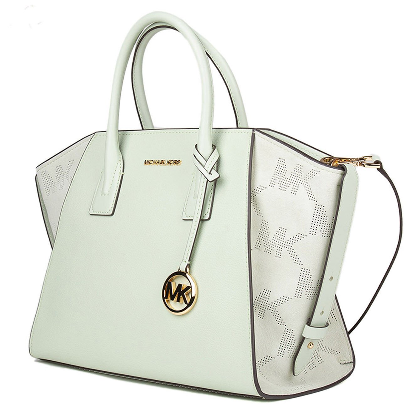 Michael Kors Sac à main en Cuir Avril vert - 42x26x13 cm
