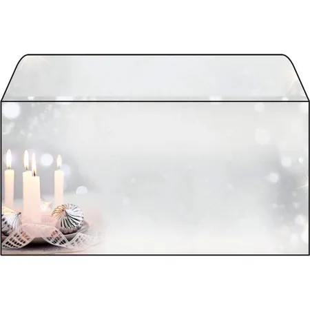 Sigel Weihnachts-Umschlag Christmas Silence, DIN lang (110x220 mm), 50 Stück