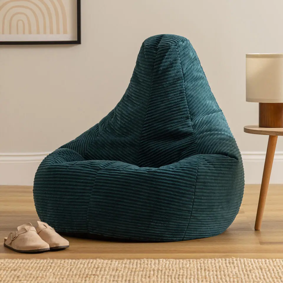 icon Zitzak Dalton - Corduroy Zitzak Volwassenen - Blauwgroen
