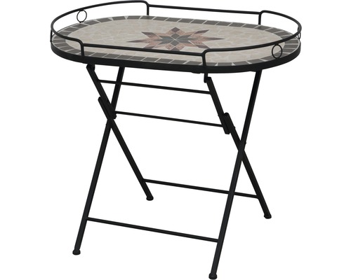 Serveertafel Siena Garden Stella staal 68 x 41 x 61 cm mozaïek