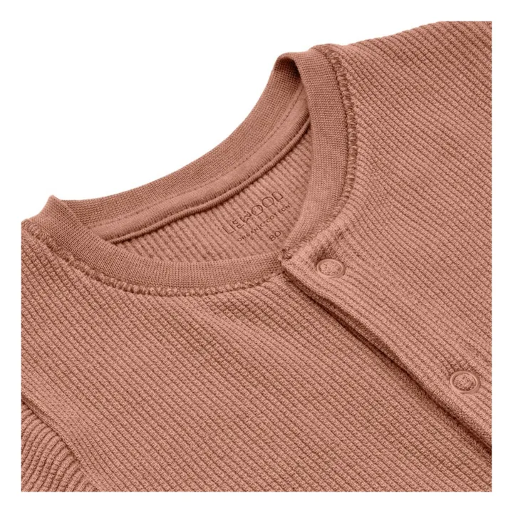 Liewood Pyjama Coton Bio Côtelé Birk | Vieux Rose