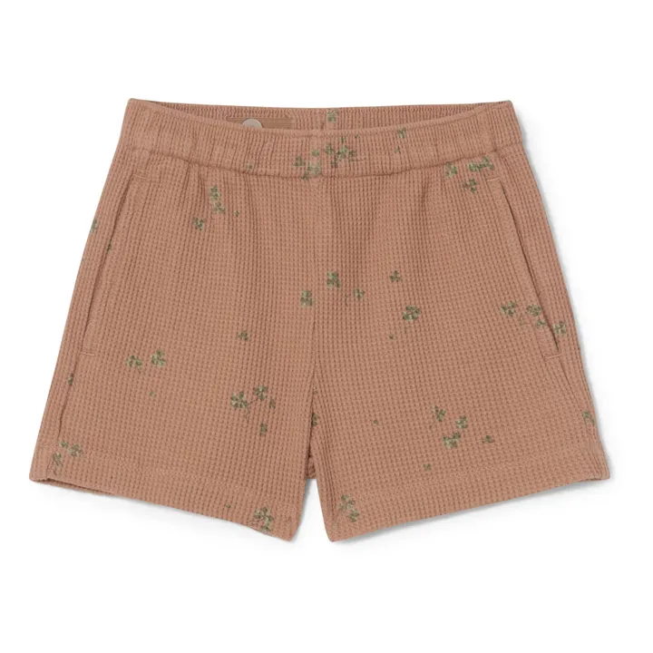 garbo&friends Short Gaufré Fleuri | Terracotta