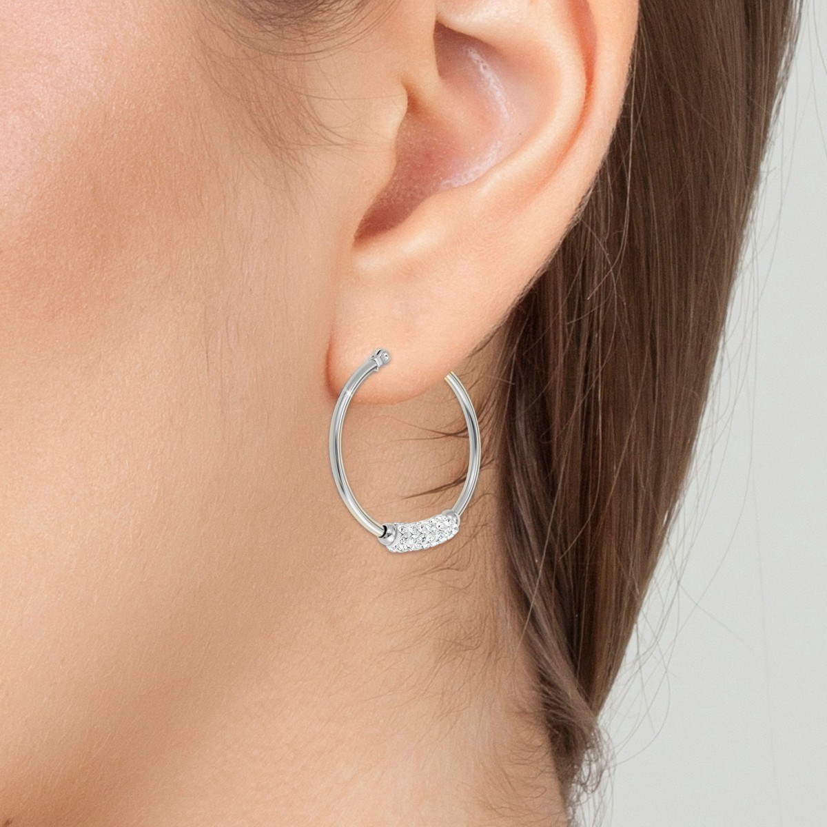 Boucles d'oreilles SC Crystal ornées de Cristaux scintillants