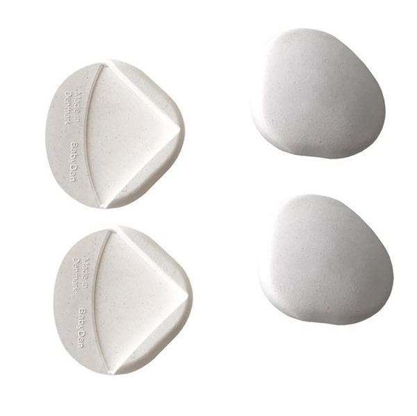 BabyDan 4 Protector de cantos branco
