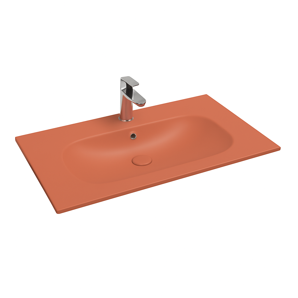 Isvea Infinity wastafel 80x50cm terracotta