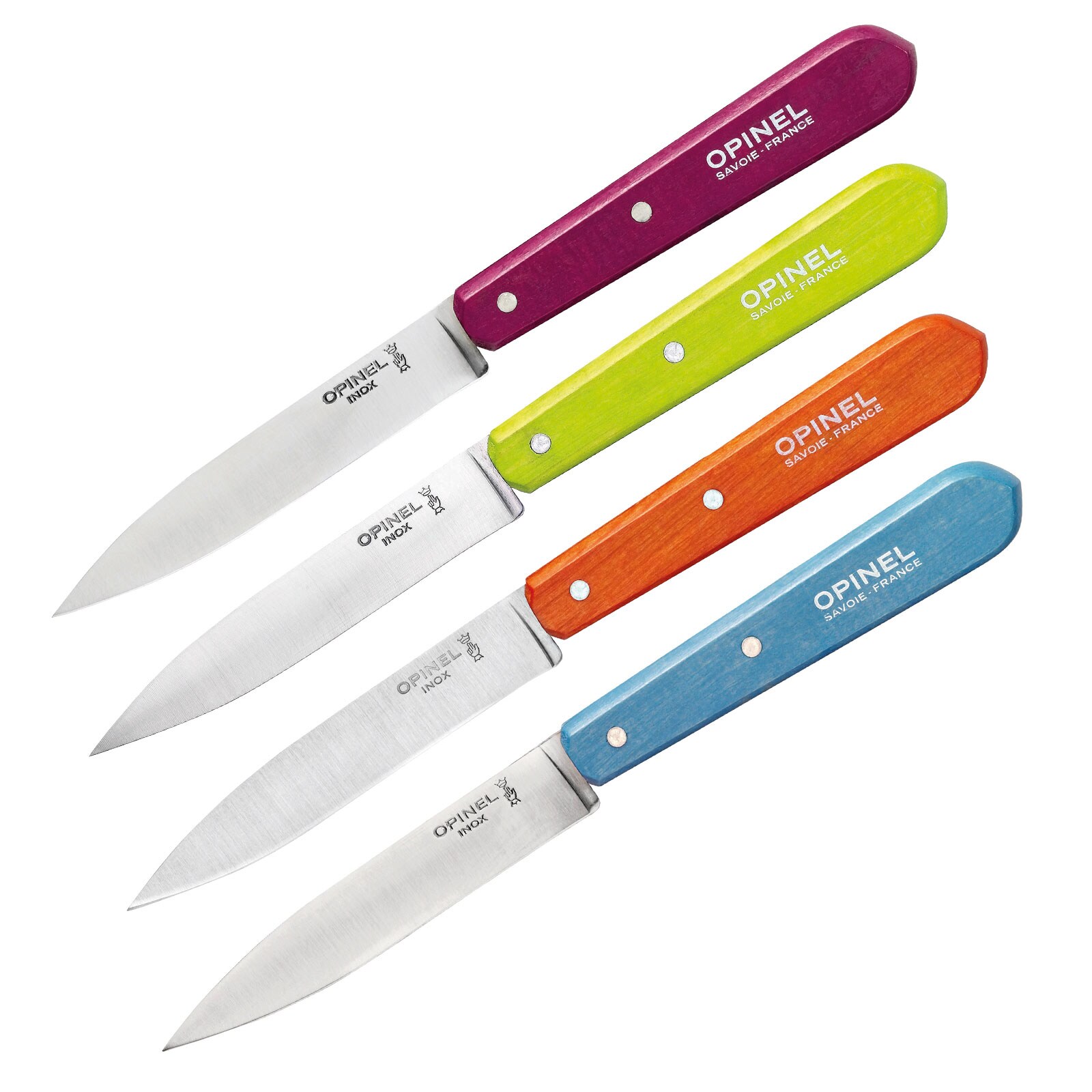 OPINEL Küchenmesser Set Sweet Pop 112 - Obstmesser Gemüsemesser Schälmesser Holz