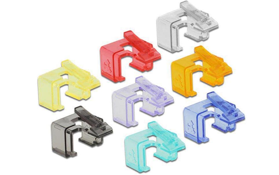 Reparatur Clips RJ45 Set 16 StückFarbige Clips, 16 Stück
