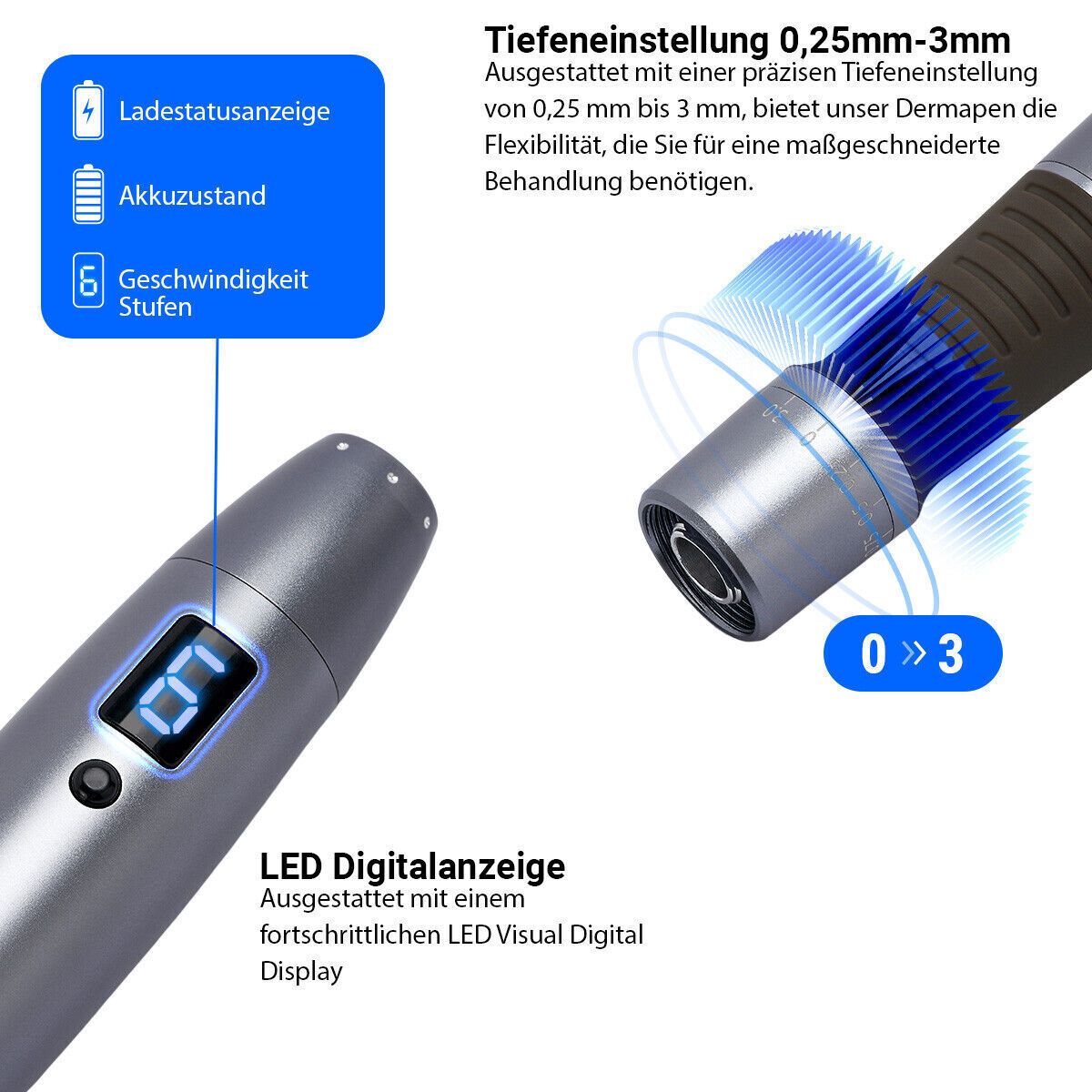 P-beauty Dermapen Microneedling Gerät F8S