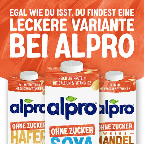 Alpro Sojadrink ohne Zucker VEGAN