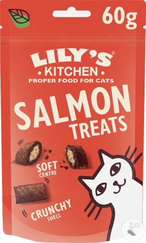 Lily's Kitchen Treats Friandises Pour Chat Saumon Et Foie 60g