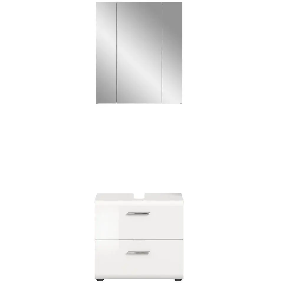 Hioshop Ice badkamer I60 wit hoogglans- wit