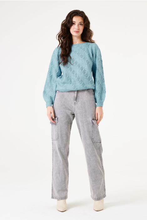 Garcia blauwe dames trui