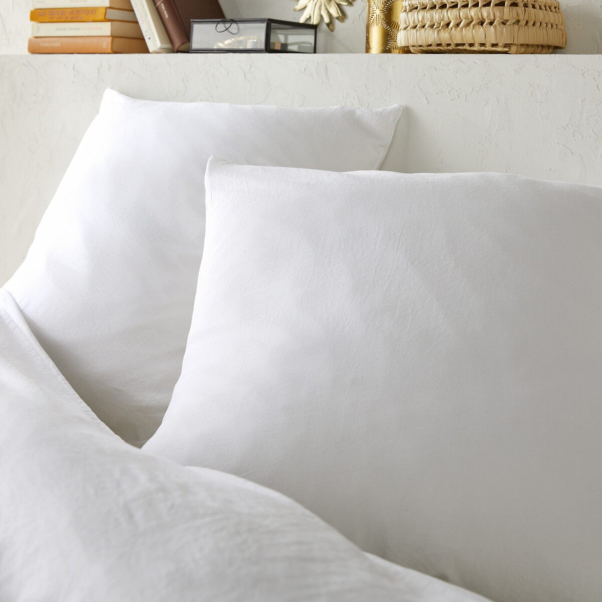 LA REDOUTE INTERIEURS<br>Conjunto de cama em microfibra lavada e poliéster reciclado