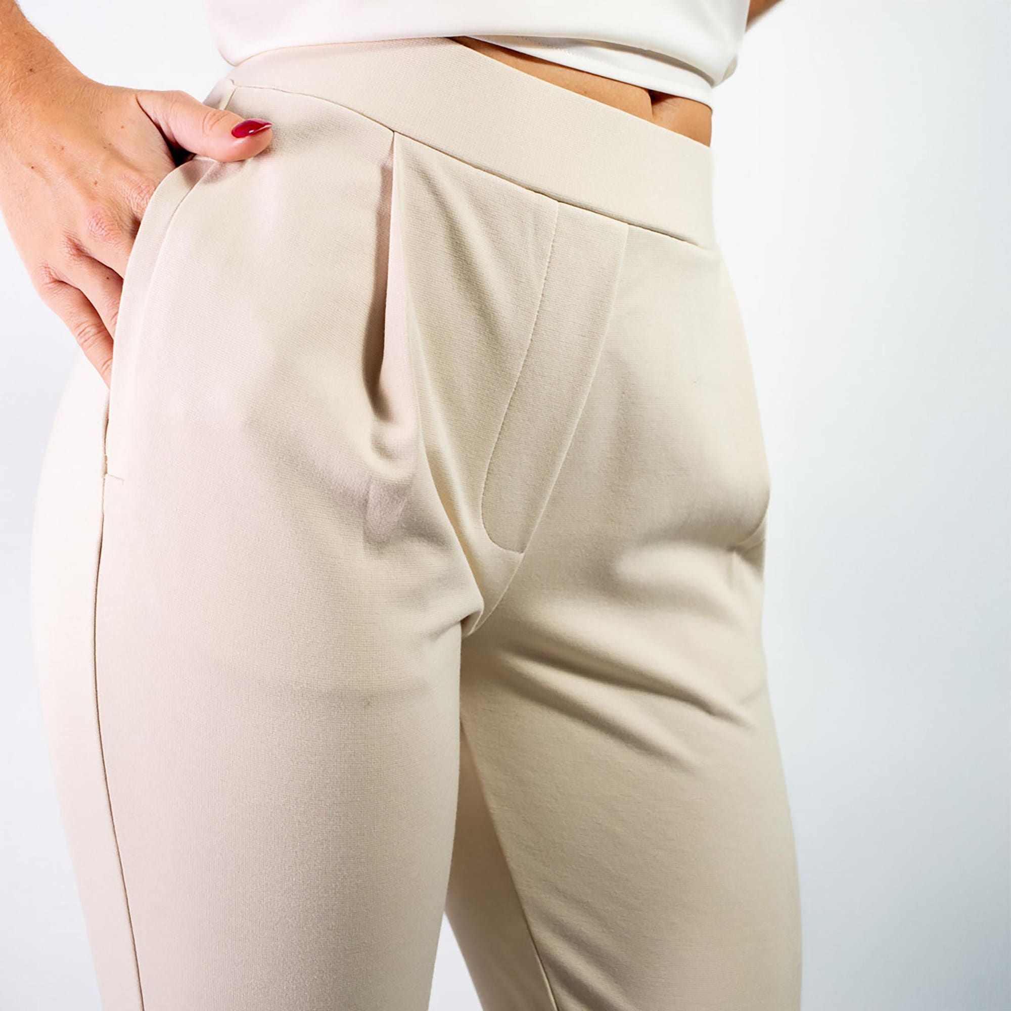 Pantalon Femme ecru