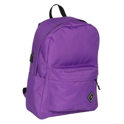 Sac à dos KIP Made in France - 1 compartiment - noir/violet - Kid'Abord