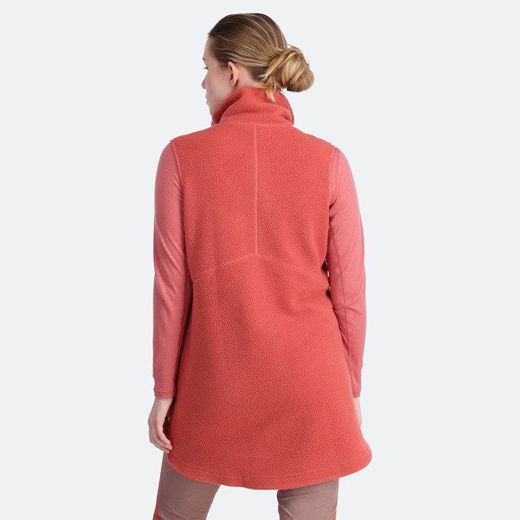 Kari Traa Sanne Pile Jacket Dark Dusty Orange Pink